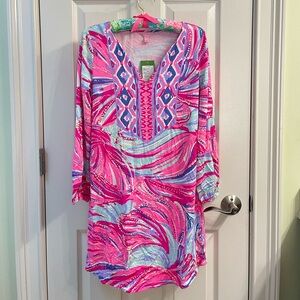 Lilly Pulitzer Gianna Tunic Dress in Oh My Guava Print